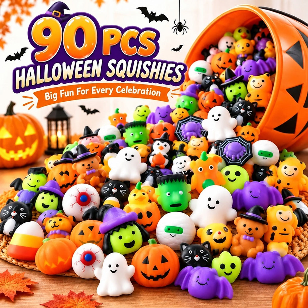 🎃 Halloween Mochi Squishy Toys