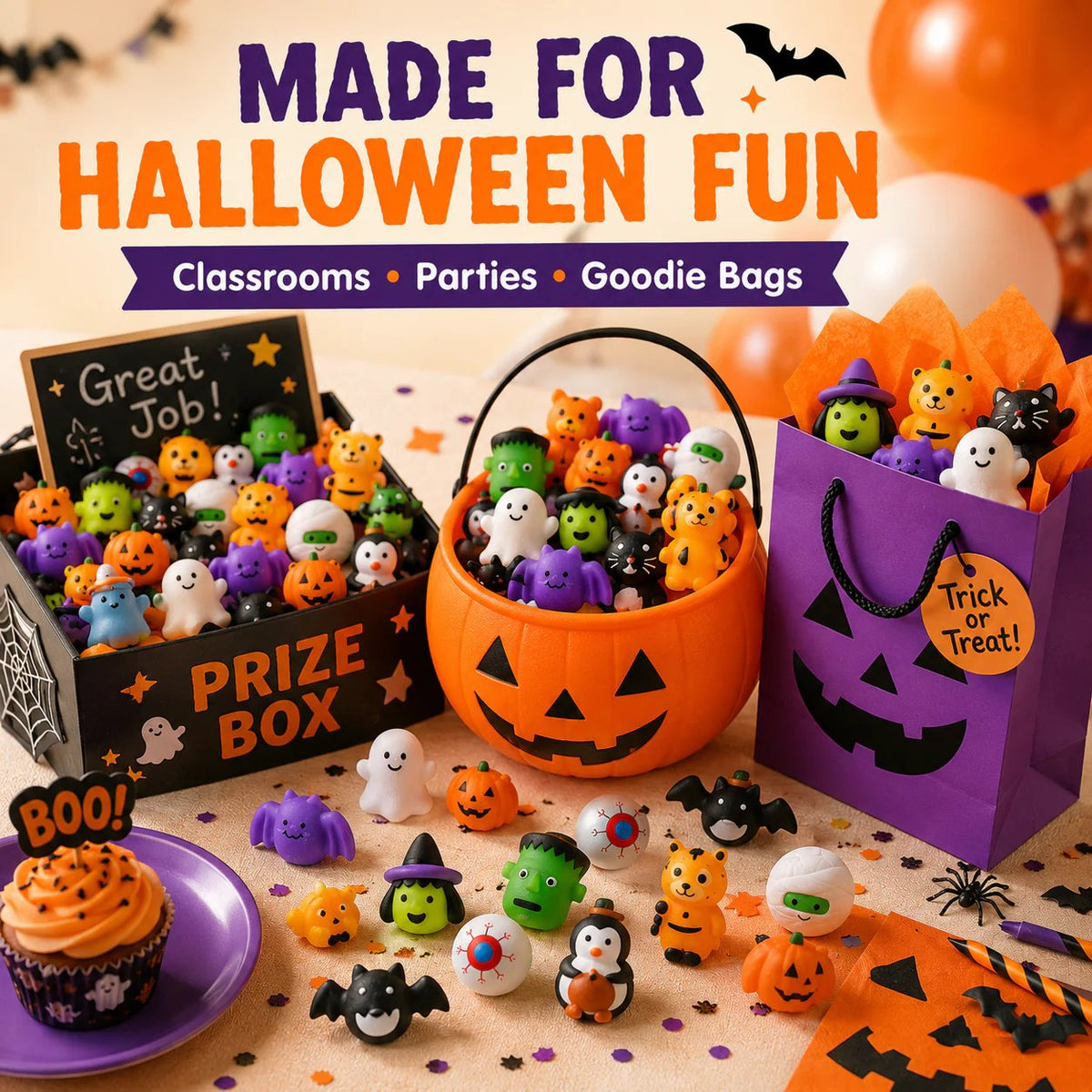 🎃 Halloween Mochi Squishy Toys