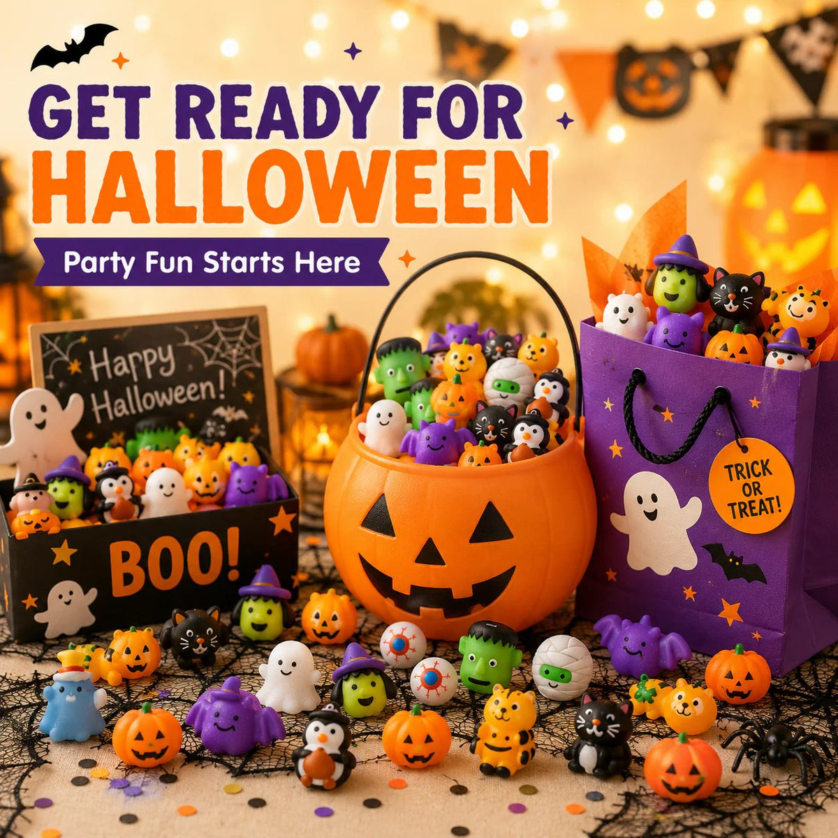 🎃 Halloween Mochi Squishy Toys