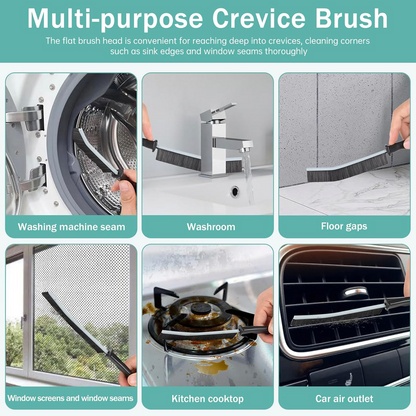 Hard Bristle Crevice Cleaning Brush – Multipurpose Gap Cleaning Tool for Kitchen, Bathroom & Home Corners