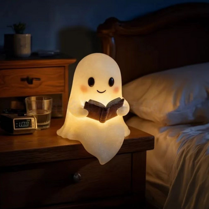 Cute Ghost Book Lamp Halloween Night Light