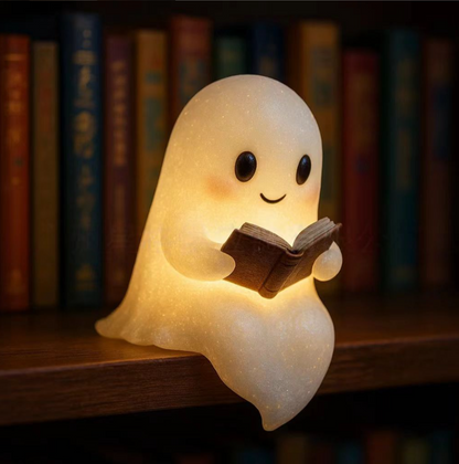 Cute Ghost Book Lamp Halloween Night Light
