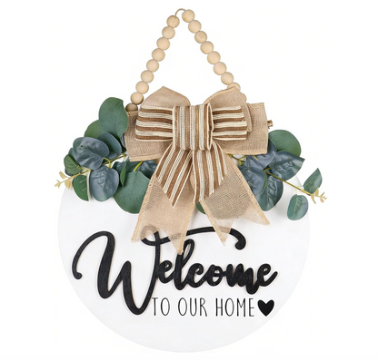 3D Farmhouse Welcome Sign for Front Door