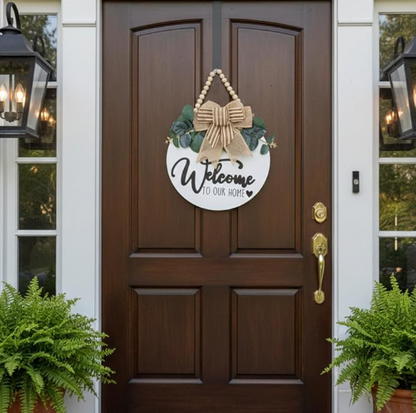 3D Farmhouse Welcome Sign for Front Door
