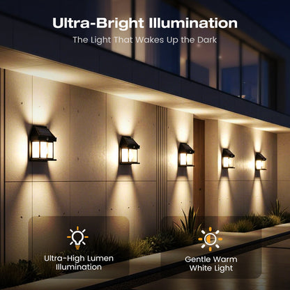 💡🎉 50% OFF! Solar Motion Sensor Wall Light｜Weatherproof Garden Path Light 🌟