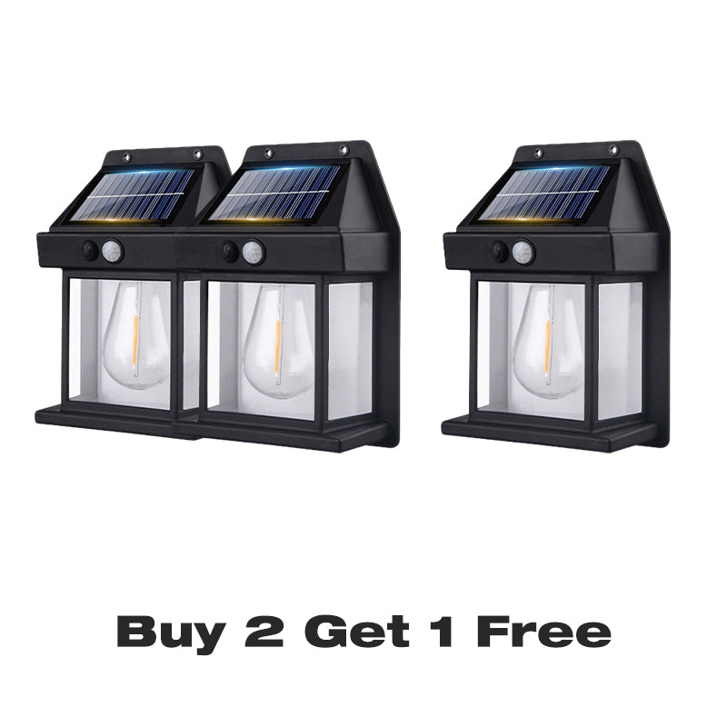 💡🎉 50% OFF! Solar Motion Sensor Wall Light｜Weatherproof Garden Path Light 🌟
