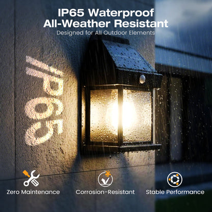 💡🎉 50% OFF! Solar Motion Sensor Wall Light｜Weatherproof Garden Path Light 🌟