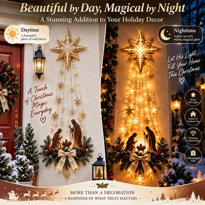 🔥LAST DAY-50% OFF✨✝️ Lighted Nativity Wall Decor✝️