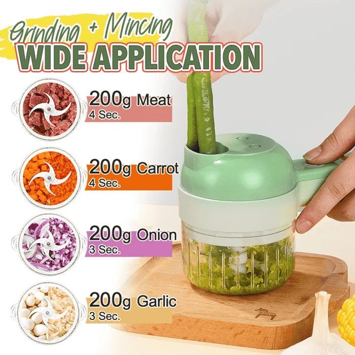 ✨4-in-1 Cordless Electric Vegetable Cutter🥕
